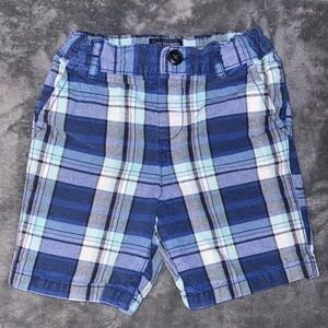 Plaid Blue Kids Shorts